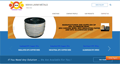 Desktop Screenshot of mahalaxmimetals.in